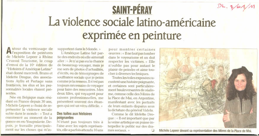 10 eme dition semaine "Histoires d'Amrique latine" de Saint-Pray en ardche avec l'association Ayllu et Partage sans Frontires - la presse - article 08